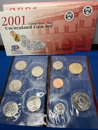 2001 United States Mint Uncirculated Coin Set - Denver