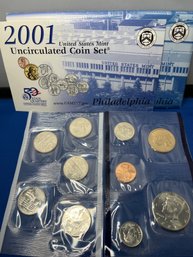 2001 United States Mint Uncirculated Coin Set - Philidelphia