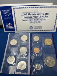 2003 United States Mint Uncirculated Coin Set -Philadelphia