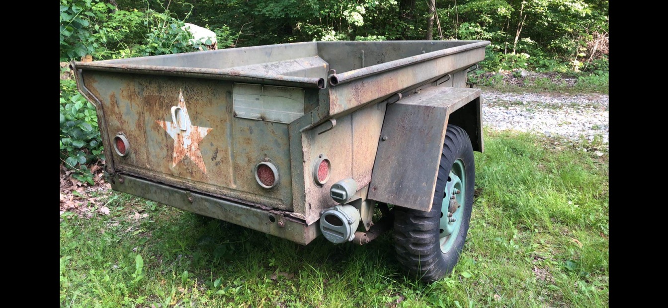 Vintage 1966 Military Surplus Utility Trailer #1153 | Auctionninja.com