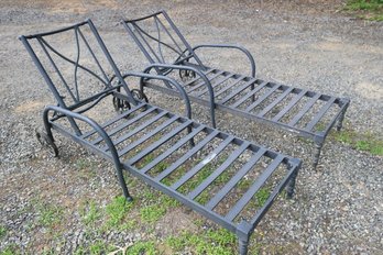 Aluminum Lounge Chairs (QTY 2)