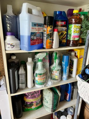 Assortment Of Shop Chemicals
