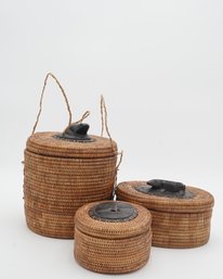 Three Indonesian Baskets