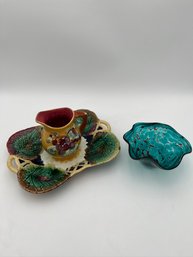 Pitcher, Tray And Bowl