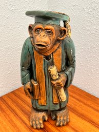 Graduating Monkey With Diploma