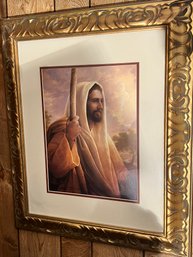 Painting Of Jesus And Faith Sign