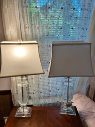 2 Bed Side Table Lamps