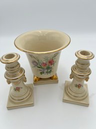 Decorative Vase With Candlestick Holders