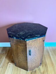 Granite Top End Table