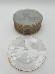 12 Decorative Glass Plates