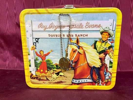 Roy Rogers & Dale Evans Double Bar Ranch Sealed Lunchbox 291 Of 1000 With Collectible Dey Chain Medalion Metal