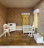 Vintage Dollhouse With Furniture