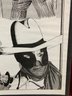 Original Comic Art Lithograph Of Lee Powell By Mario Demarco 16.5' X 11.5'