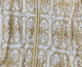 Scala 100 Per Cent Silk Ivory Gold Tone And Pearl Size L In Immaculate Condition, Beadwork Is Perfect.