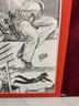 Original Comic Art Lithograph Of Jack Mahony By Mario Demarco 16.5' X 11.5'