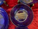 Forte Crisa Colbalt Blue Dishes Of Mexico 4 Salad Plates, 2 Soup Bowls, 5 Saucers, 4 Cups