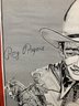Original Comic Art Lithograph Of Roy Rogers By Marion DeMarco 16 1/2' X 11 1/2'