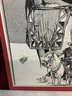 Original Comic Art Lithograph Of Tonto By Marion DeMarco 16 1/2' X 11 1/2'