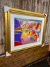Framed Peter Max Original Oil Painting 40 X 34 1/2 Overall Frame