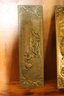 Two Beautiful Brass Friezes 14 Inches Long And 4 1/2 Inches Wide