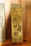 Two Beautiful Brass Friezes 14 Inches Long And 4 1/2 Inches Wide