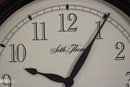 Very Large Seth Thomas Battery Operated Hanging Wall Clock Mint Condition 24' Diameter
