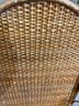 Vintage French Colonial Art Deco Wicker Plantation Chair 42' X 21'  19' To Seat