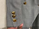 Escada 2 Piece Suit Jacket And Skirt With Dice Buttons Euro Size 40 (US Size 10)