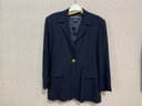 Escada Suit Jacket And Skirt Euro Size 40 (US Size 10) In Dark Navy Blue