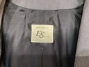 ES Paris Women's Suit Jacket And Skirt Euro Size 46 (US Size 16) Navy