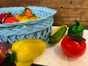 18 Glass Decorative Fruits And Vegetables