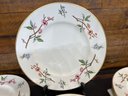 Eight PieceEight Piece Royal Worcester Blossom Time Made In England 10 1/2 Inch Dinner Plates