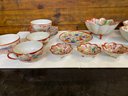 21 Pieces Imari Cups Bowls Saucers Made In Japan