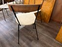 Vintage Mid Century Wrought Iron And Bentwood Shields - McCobb Style  4 Chairs