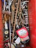Craftsman Commercial Tool Box With Tools Sockets Tape Measure Wrench And Other As Seen In Pictures