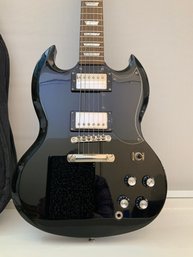 Epiphone SG Traditional Pro Electric Guitar Eboney With Soft Shell Road Runner Case And 1 Guitar Cord