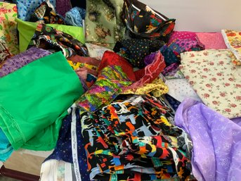 Large Mixed Lot Of Fabric