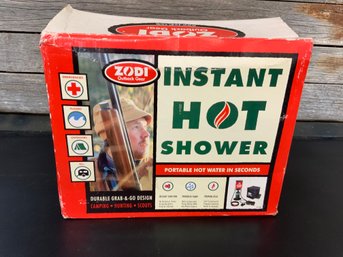 ZODI Instant Hot Outdoor Shower New In Box Portable Hot Water In Seconds
