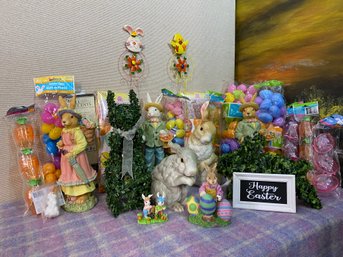 Easter Decor Bunnies And Friends