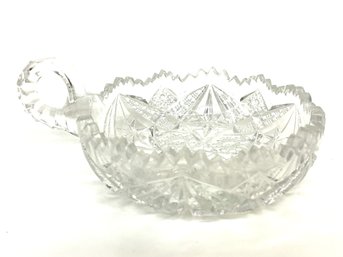 EAPG Imperial Glass Nucut Candy Dish One Handle