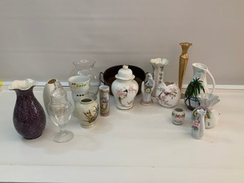 Lot Of Vases And Planters 17 Pieces