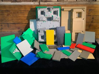 36 Pieces Of Lego Bases Different Sizes And Shapes