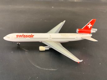 Swiss Air Herpa Wings Diecast Plane 5' X 4'
