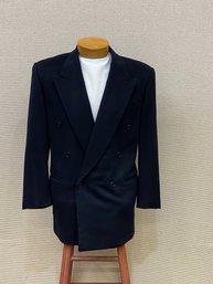 Men's Pal Zileri Gruppo Forall Ing Loro Piana & Co. 100 Cashmere Size 48R Hand Sewn Buttons Non-Fused Lapels