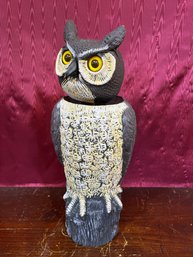 Resign Owl Garden Protector With Bobble Head 19' X 7'