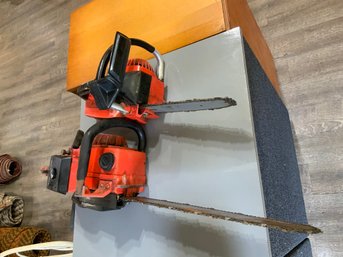 2 Craftsman Chainsaws Kept Inside House They Turn Over, Will Work Perfectly One Is 3.7 17' The Other 1.8 10'