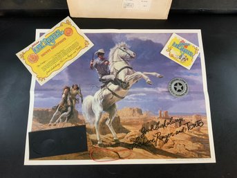 The Lone Ranger Deputy Kit From Cheerios Vintage Poster Mask Badge Certificate
