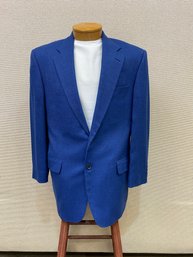Men's Saks Fifth Avenue Blazer Made In Canada 93 Cashmere 7 Silk No Size Likely 44 Hand Sewn Buttons