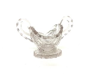 Zipper Heart By Imperial Glass 2 Handled Dish