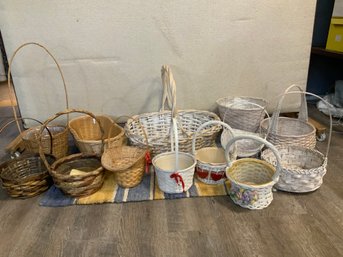Floral Arrangement Baskets 11 With Handles 13 Pieces